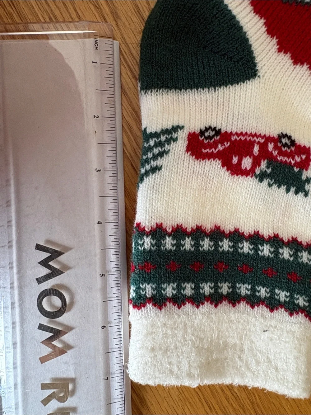 Two pair of Cozy Cabin Holiday Crew Socks by North + East - Red & Green (Adult)